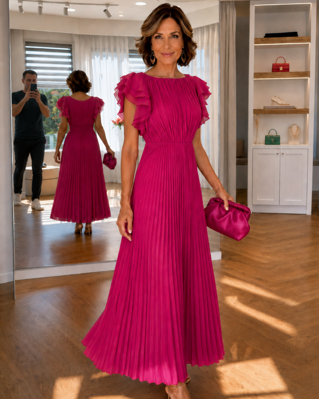 Lara | Classic Pleated Dress – Olivia & Rose Victoria