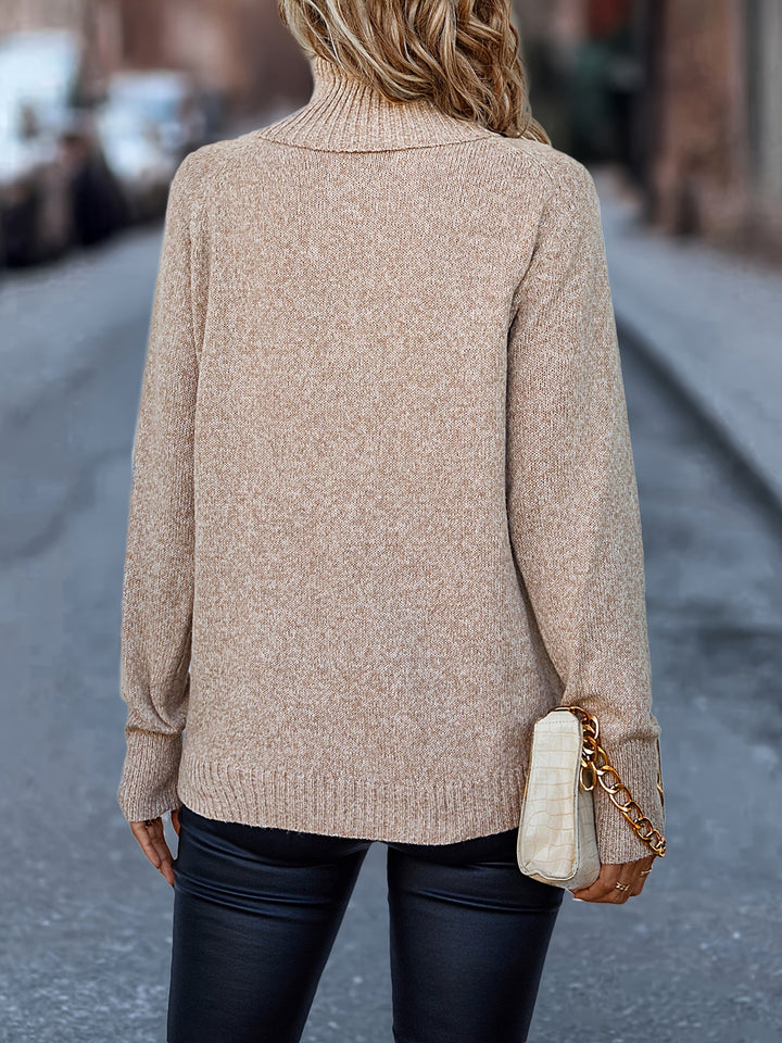 Yolanda™ | Warm Elegant Ribbed Turtleneck Sweater