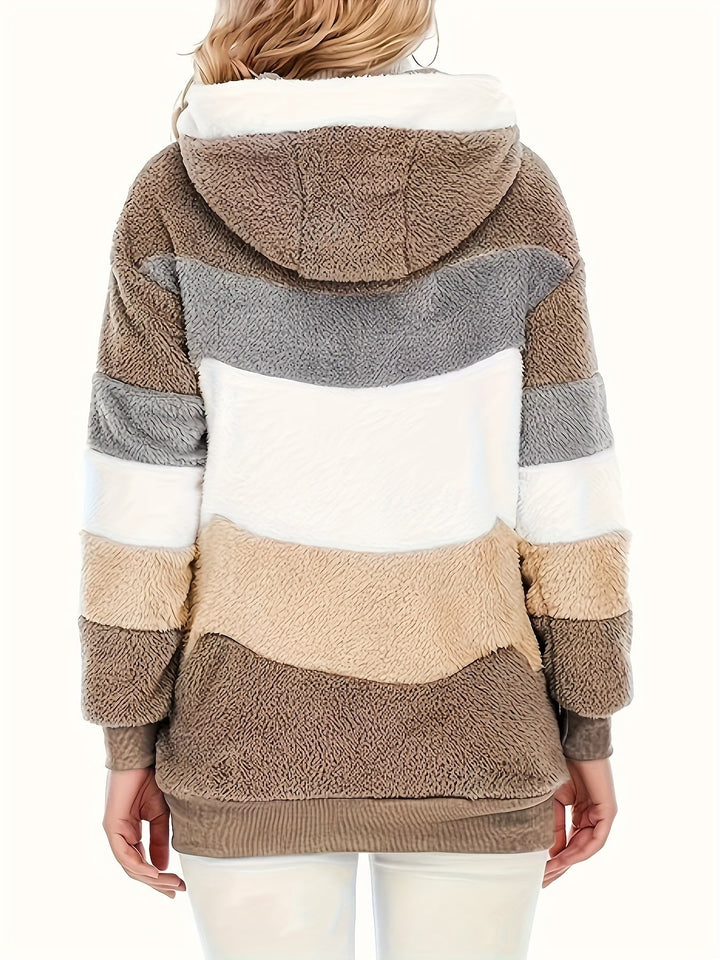 Islae™ | Elegant Faux Fur Hooded Jacket
