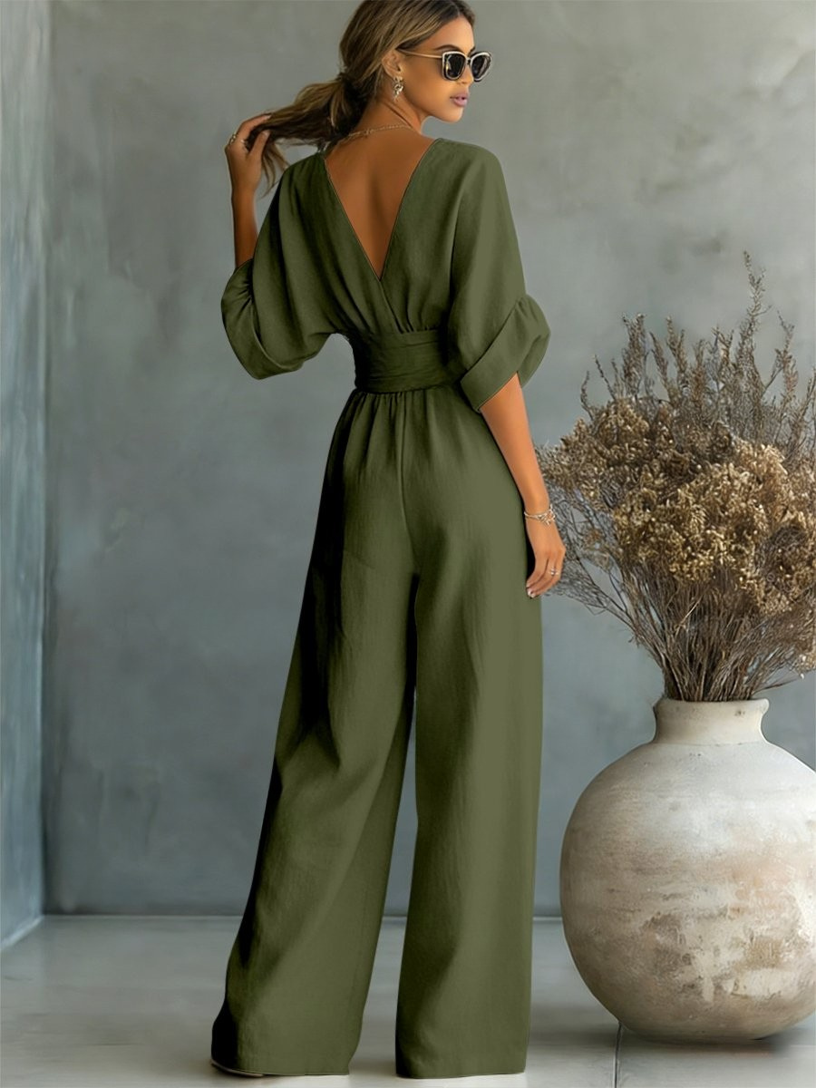 Elira Essential V-Neck Jumpsuit