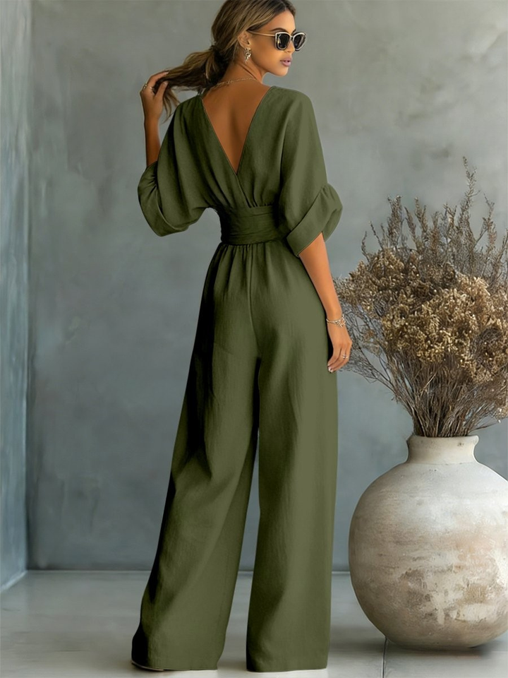 Elira Essential V-Neck Jumpsuit