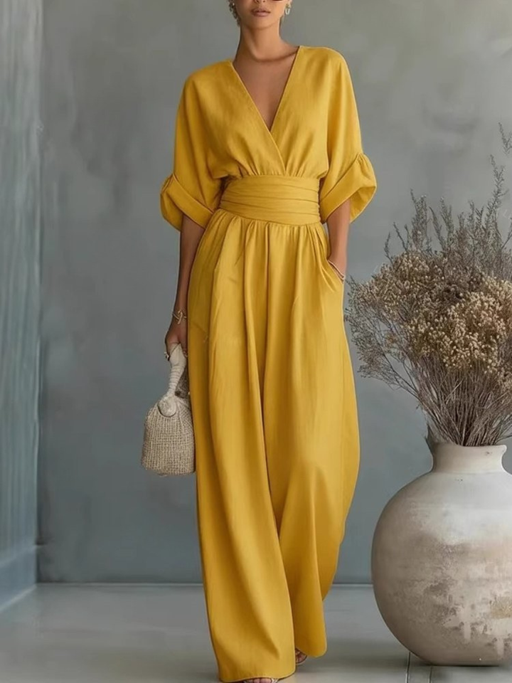 Elira Essential V-Neck Jumpsuit