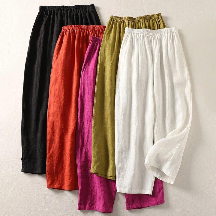 Amalia™ | Women's Cotton & Linen Wide-Leg Pants