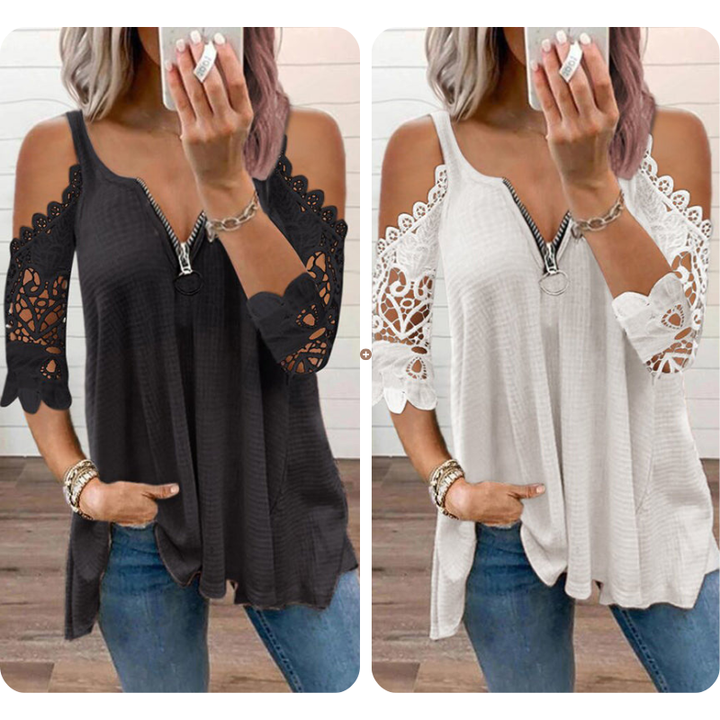 Elodie  Off-Shoulder Lace Top