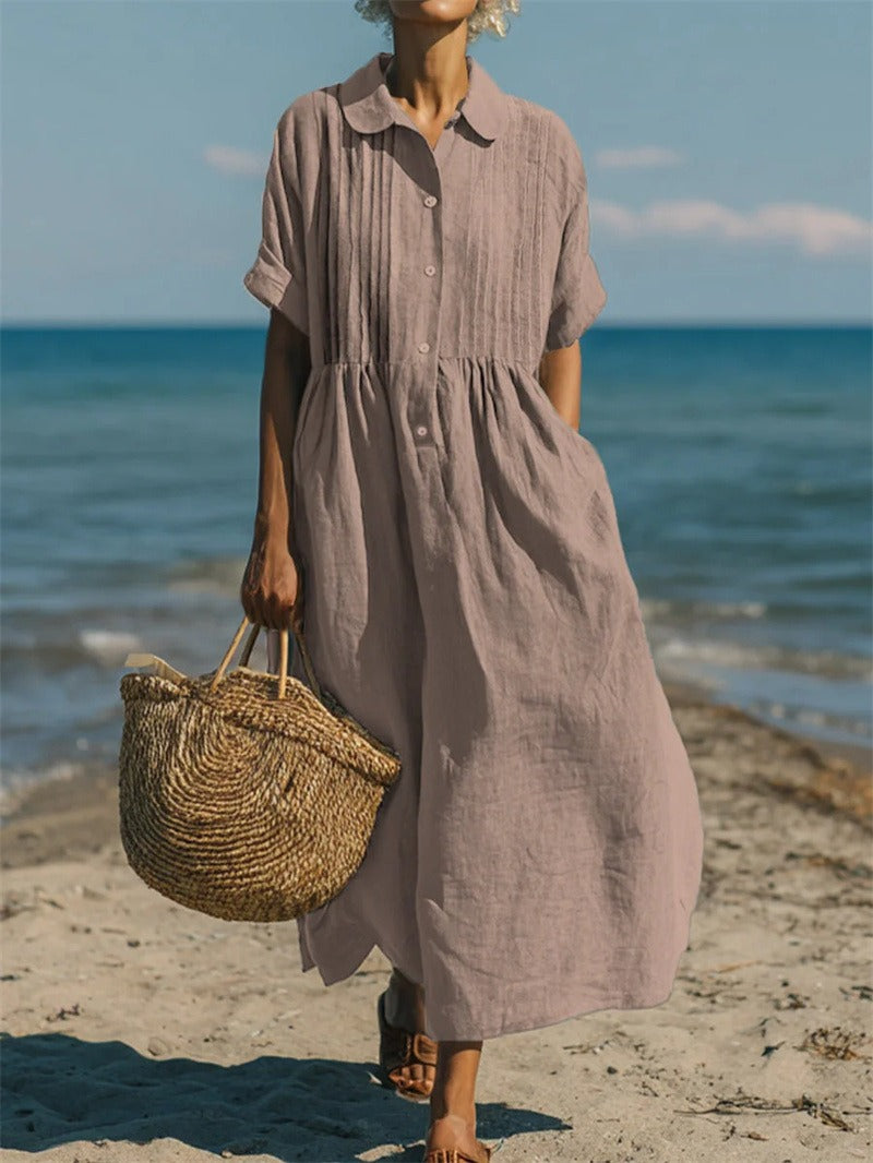 Elena | Elegant Linen Dress for Women
