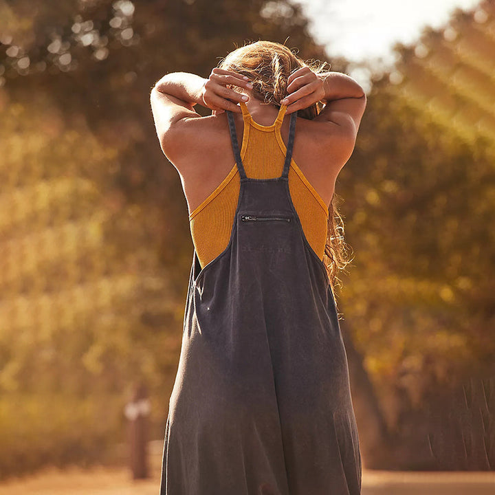 Una™ | Elegant Long Cotton Jumpsuit