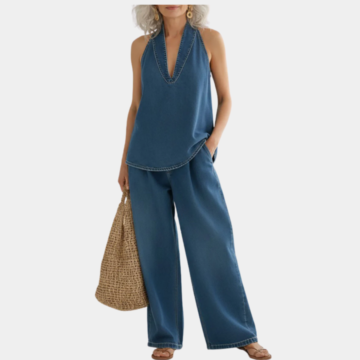 Ivy | Soft Washed Vintage Denim Twin Set