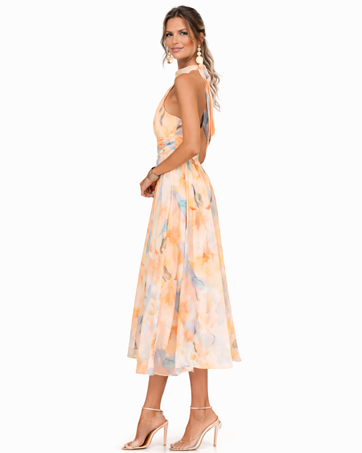 AURORA™ – Watercolor Elegance Dress, Graceful movement with timeless femininity