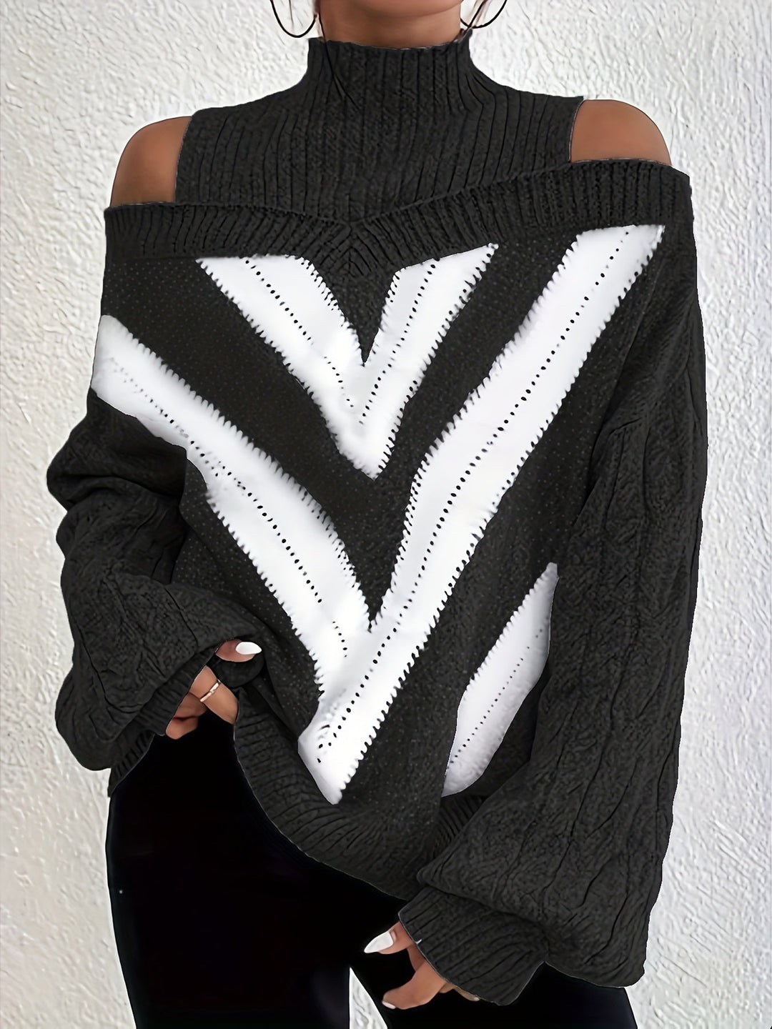 Noa™ | Elegant Off-Shoulder Sweater