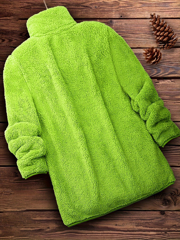 Yara™ | Elegant Zip-Up Fleece Coat