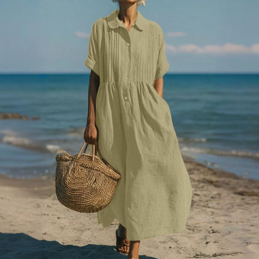 Elena | Elegant Linen Dress for Women