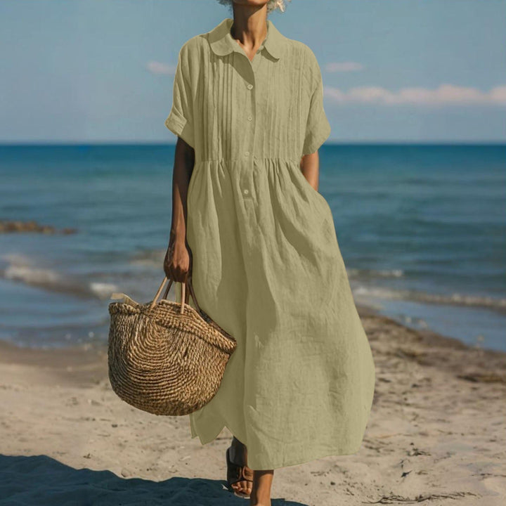 Elena | Elegant Linen Dress for Women