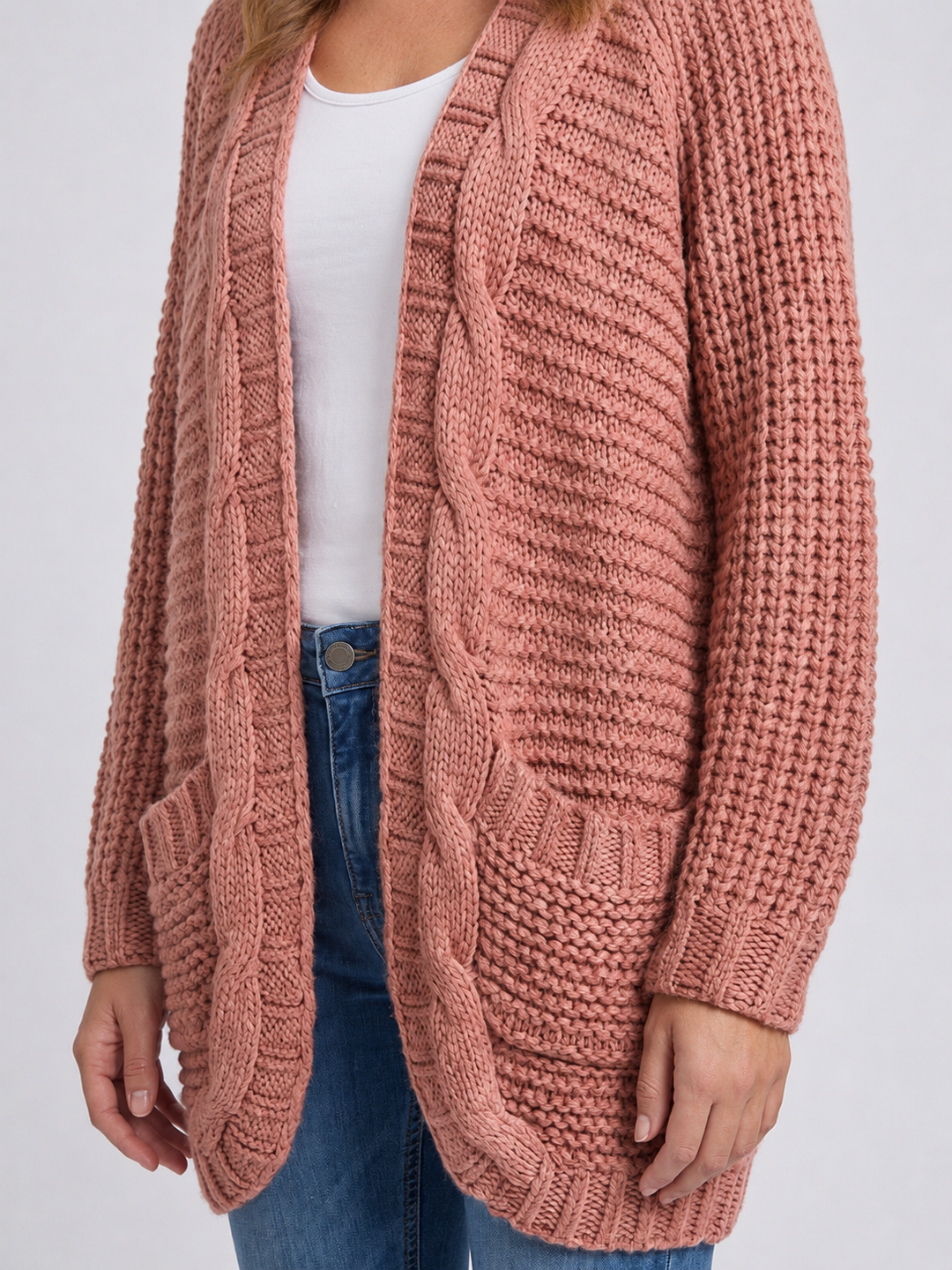 Addison™ | Open-Front Knit Cardigan with Pockets