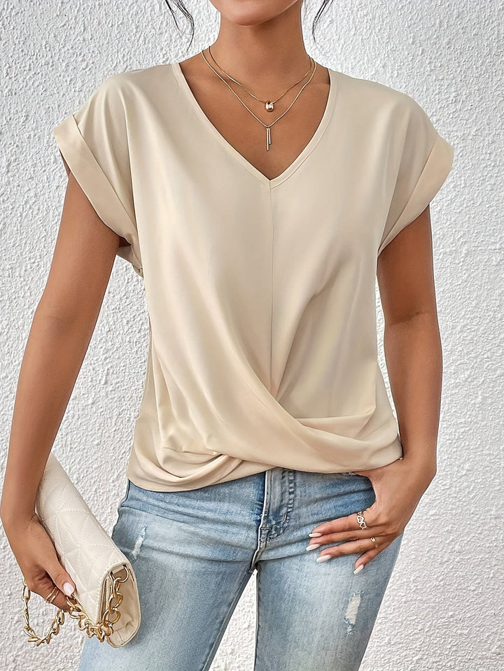 Isabella | Elegant V-Neck T-Shirt for Women