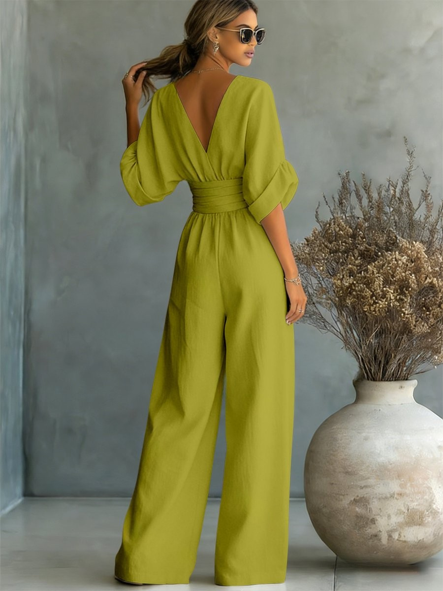 Elira Essential V-Neck Jumpsuit