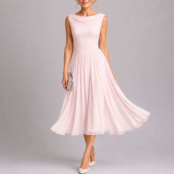 Rosalie™ | Elegant Pleated Midi Dress