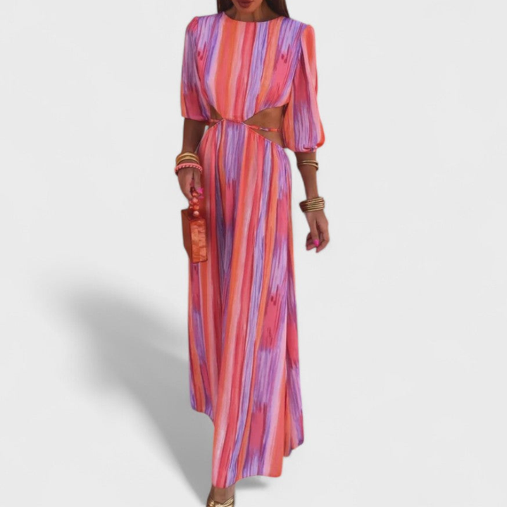 RIVÉLIA™ – Artistic Flowing Maxi Dress