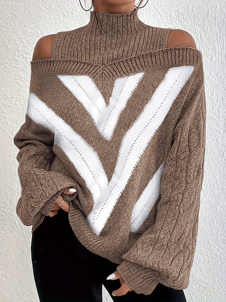Noa™ | Elegant Off-Shoulder Sweater