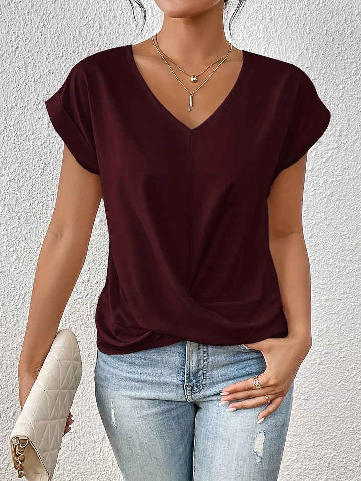 Isabella | Elegant V-Neck T-Shirt for Women