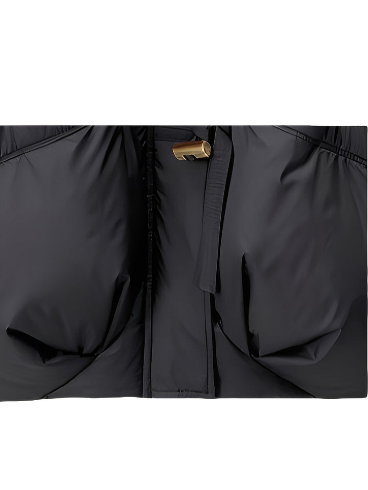 Mireya™ | Cropped Faux-Fur Collar Puffer Jacket