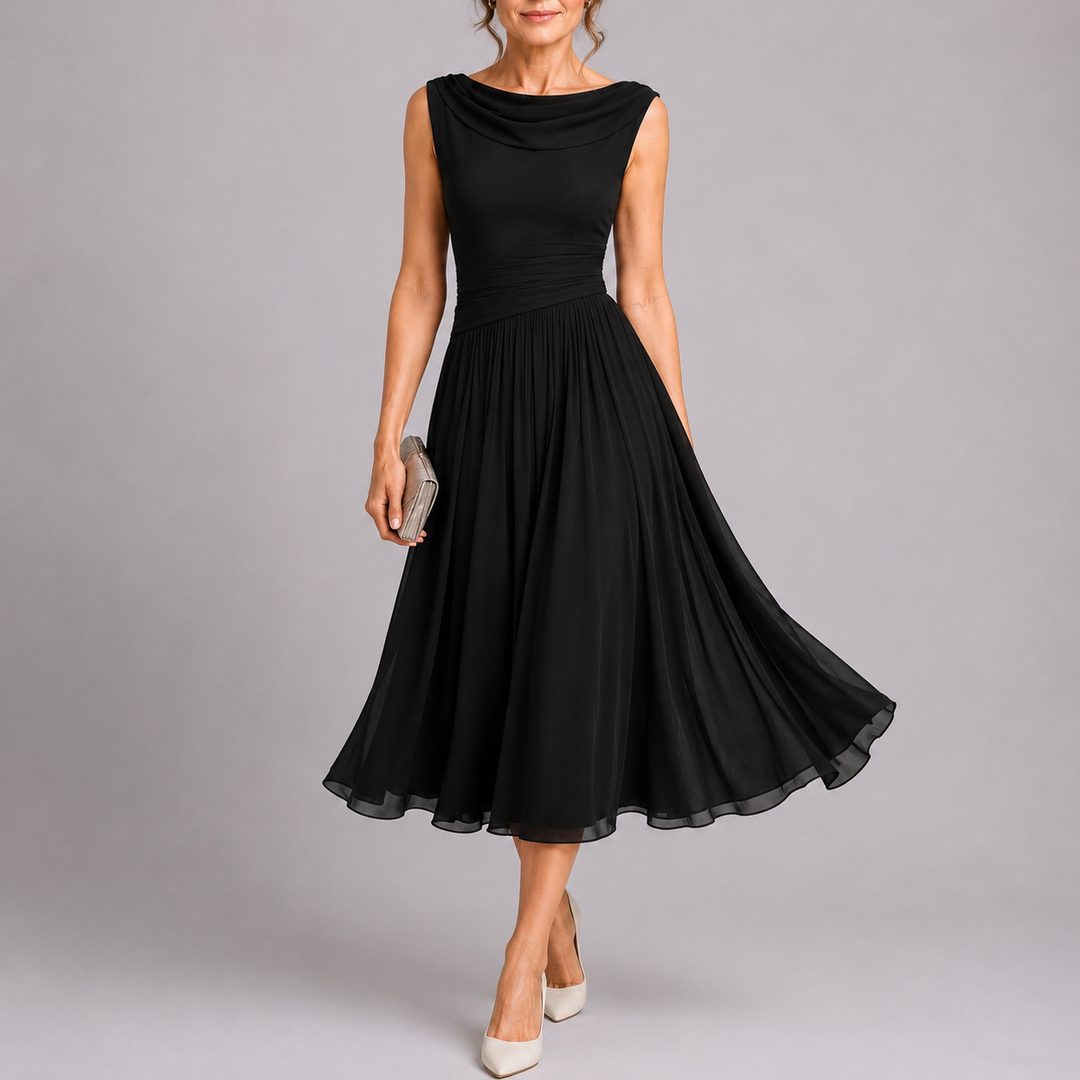 Rosalie™ | Elegant Pleated Midi Dress
