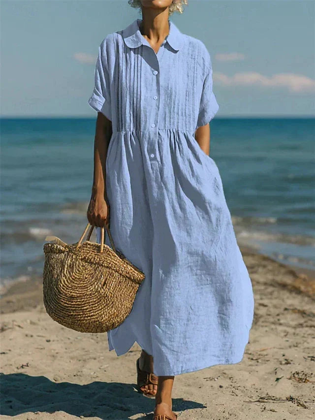 Elena | Elegant Linen Dress for Women