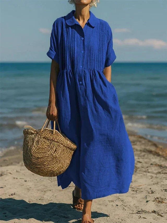 Elena | Elegant Linen Dress for Women