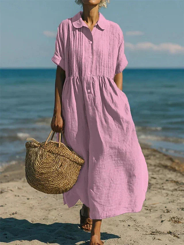 Elena | Elegant Linen Dress for Women