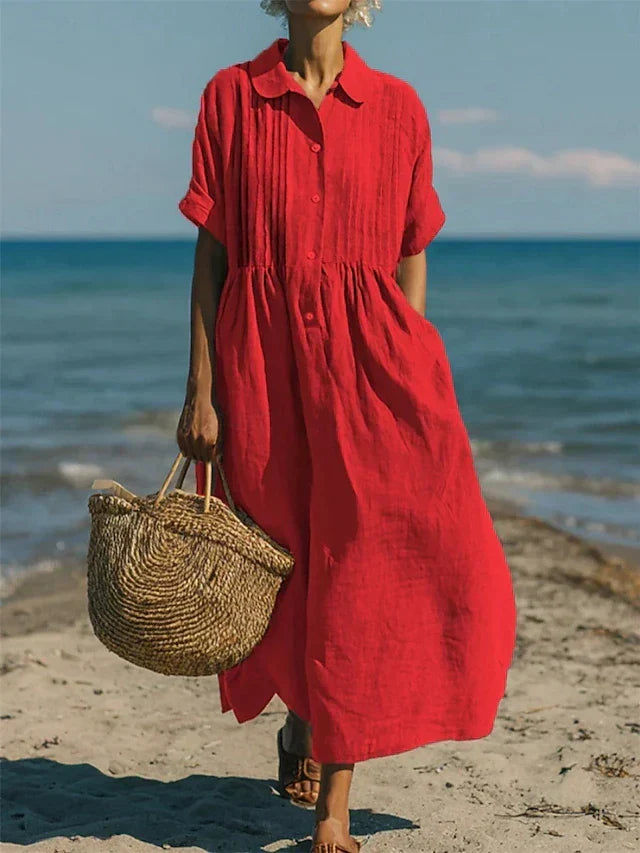 Elena | Elegant Linen Dress for Women