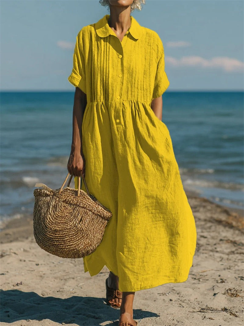 Elena | Elegant Linen Dress for Women