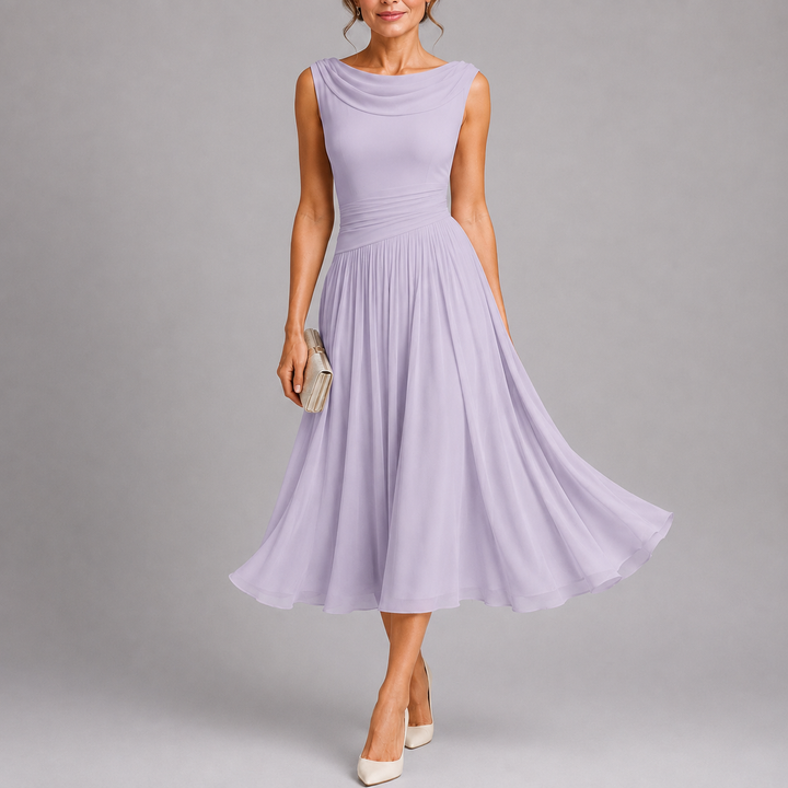 Rosalie™ | Elegant Pleated Midi Dress