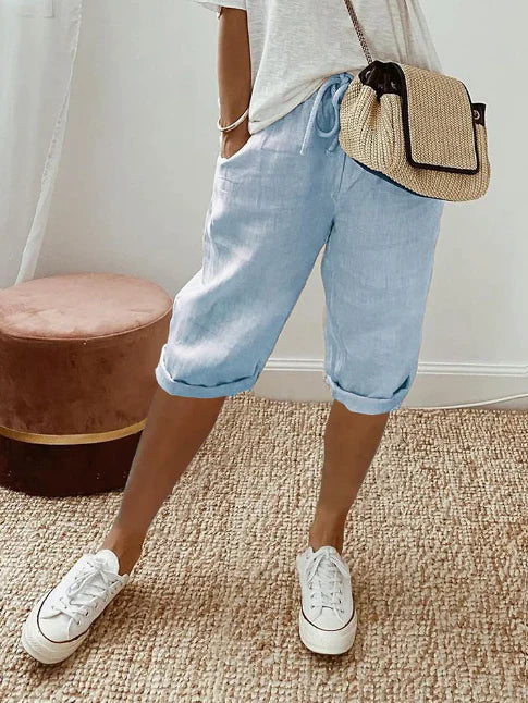 Capri Pants for Women | Elastic Waist & Effortless Comfort