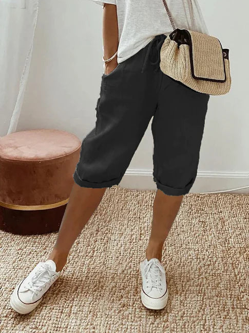 Capri Pants for Women | Elastic Waist & Effortless Comfort