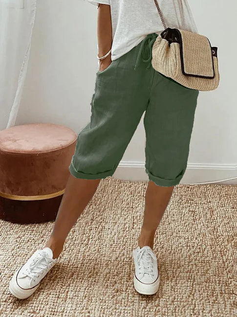 Capri Pants for Women | Elastic Waist & Effortless Comfort