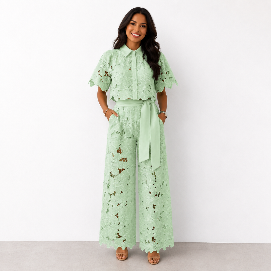 SERENA™ – Vintage Lace Two-Piece Set