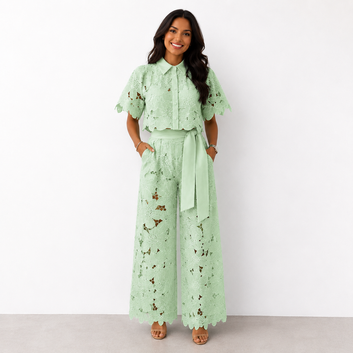 SERENA™ – Vintage Lace Two-Piece Set