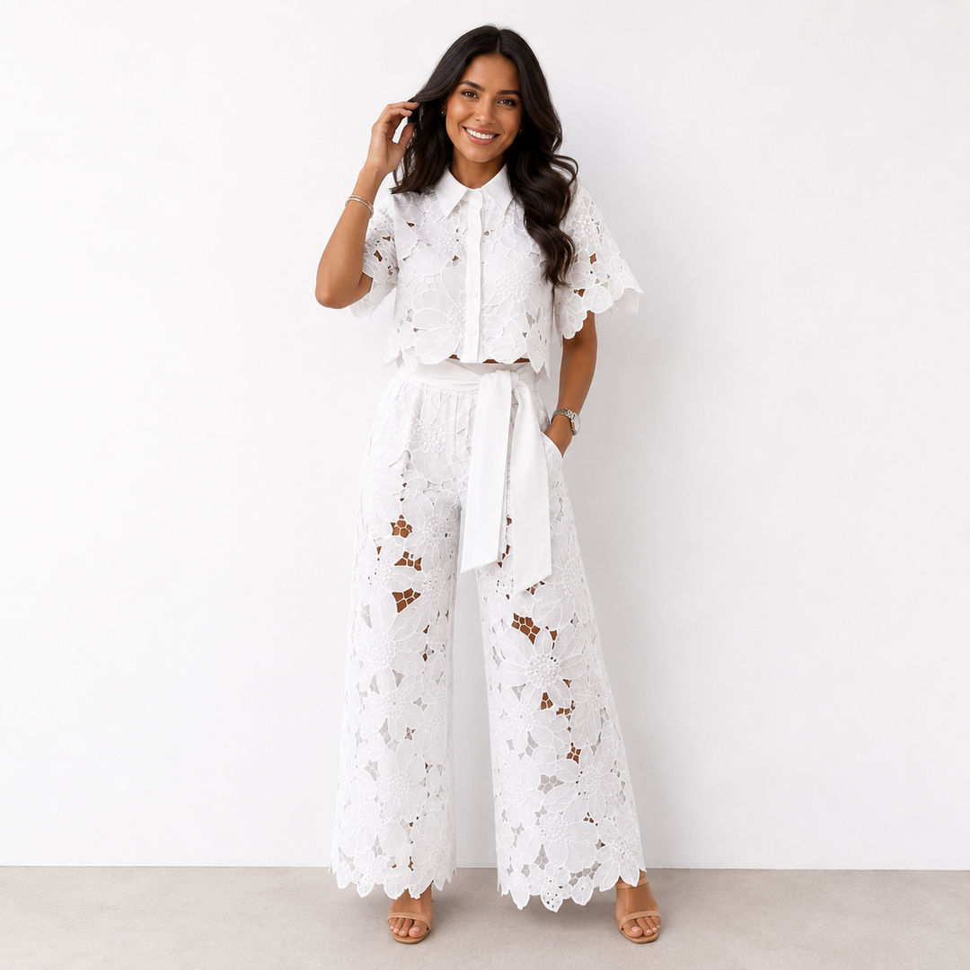 SERENA™ – Vintage Lace Two-Piece Set