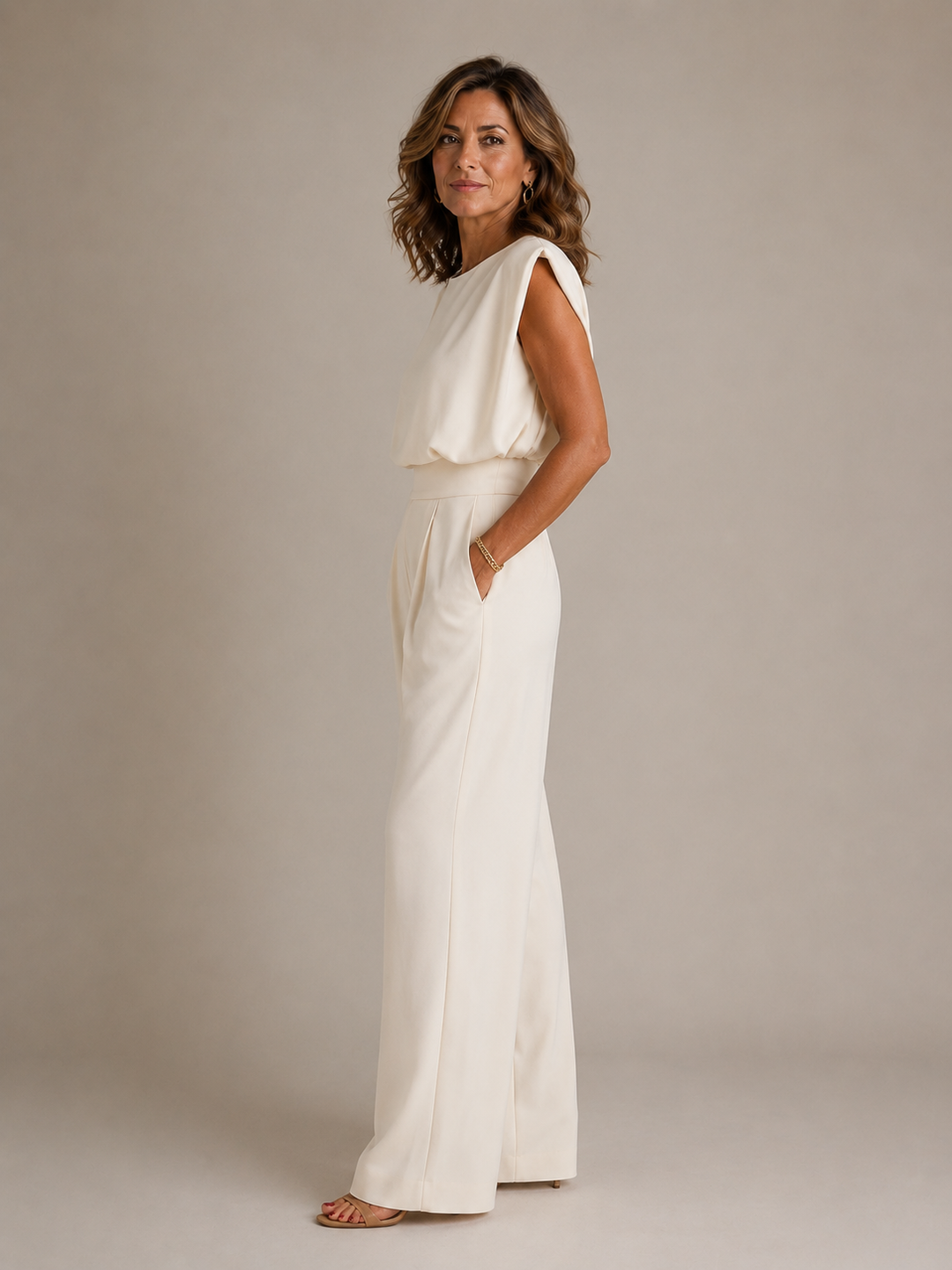 Leigh™ | Pleated Wide-Leg Jumpsuit