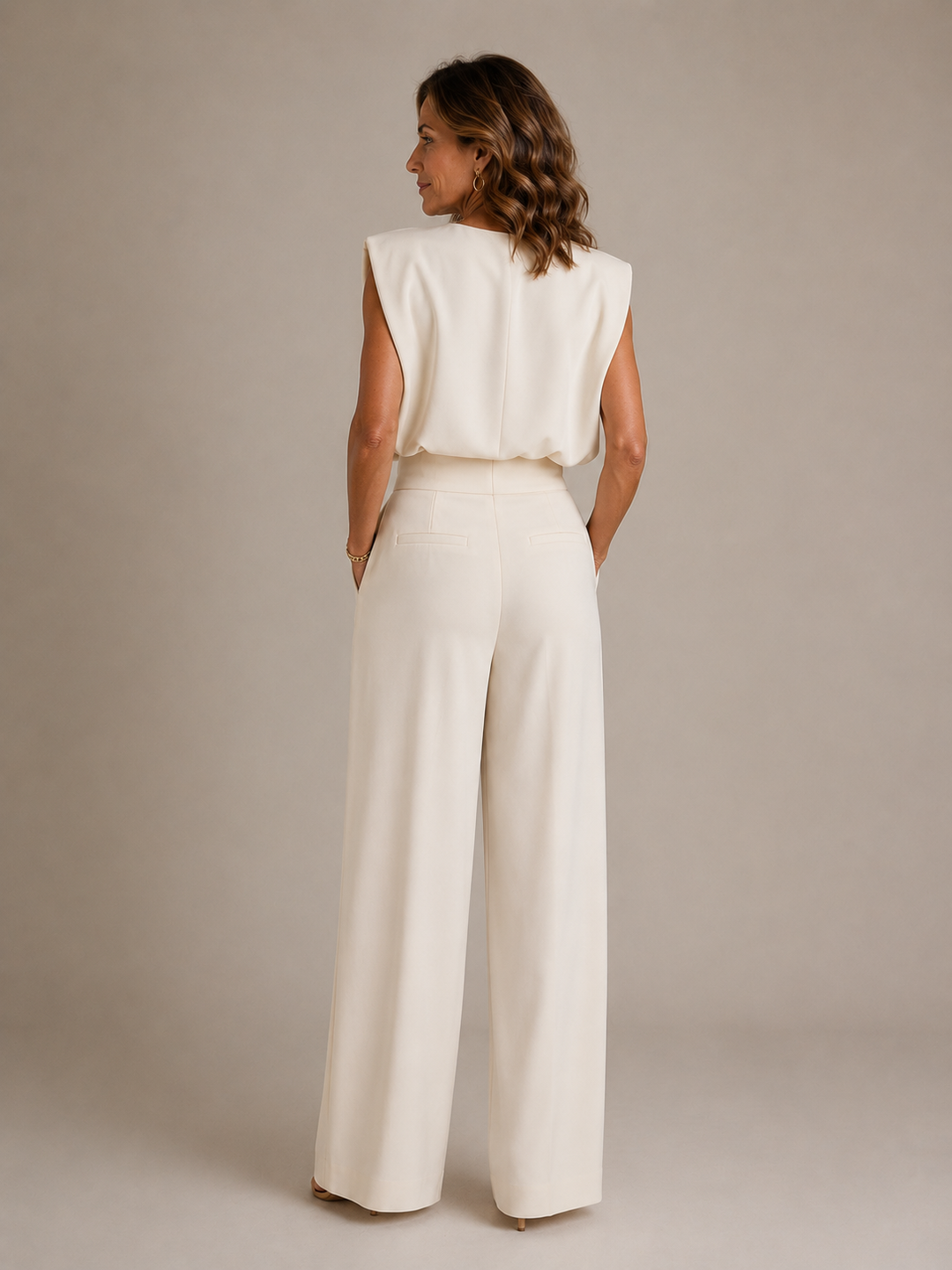 Leigh™ | Pleated Wide-Leg Jumpsuit
