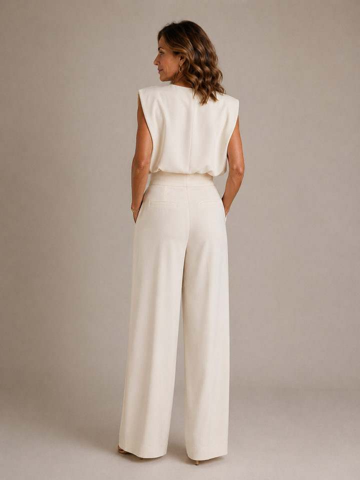 Leigh™ | Pleated Wide-Leg Jumpsuit