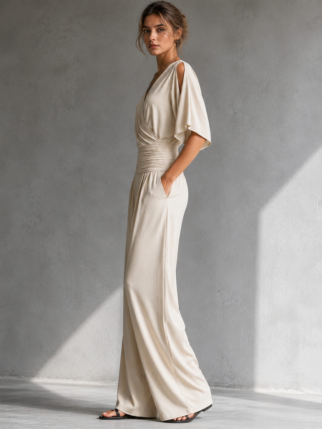 Alessia | Elegant Open-Shoulder Jumpsuit