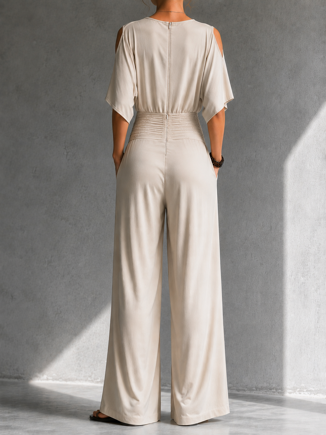 Alessia | Elegant Open-Shoulder Jumpsuit