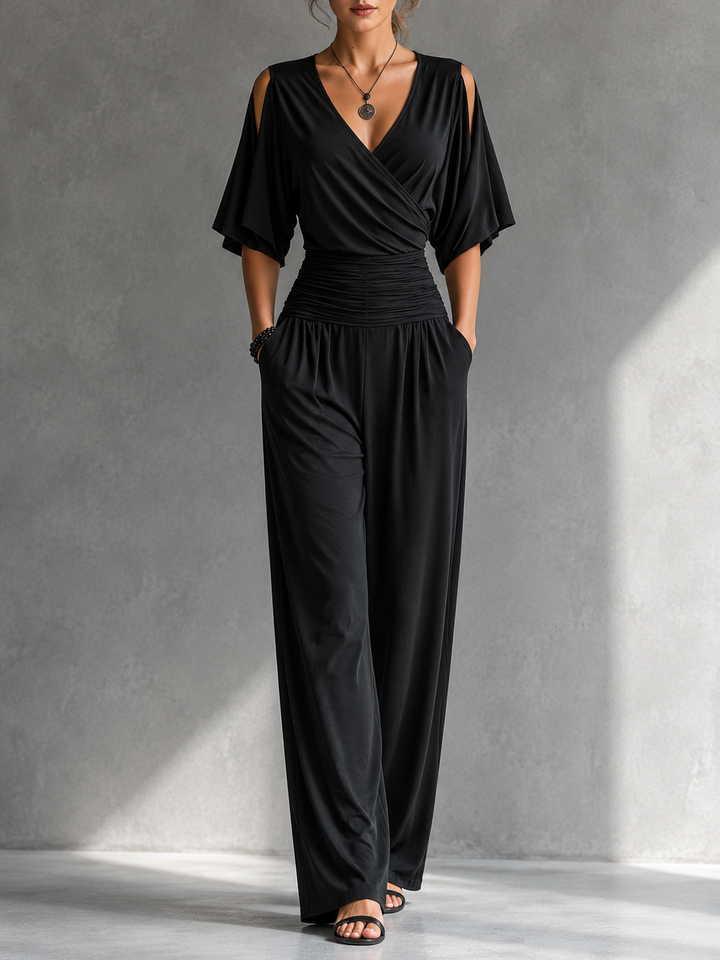 Alessia | Elegant Open-Shoulder Jumpsuit