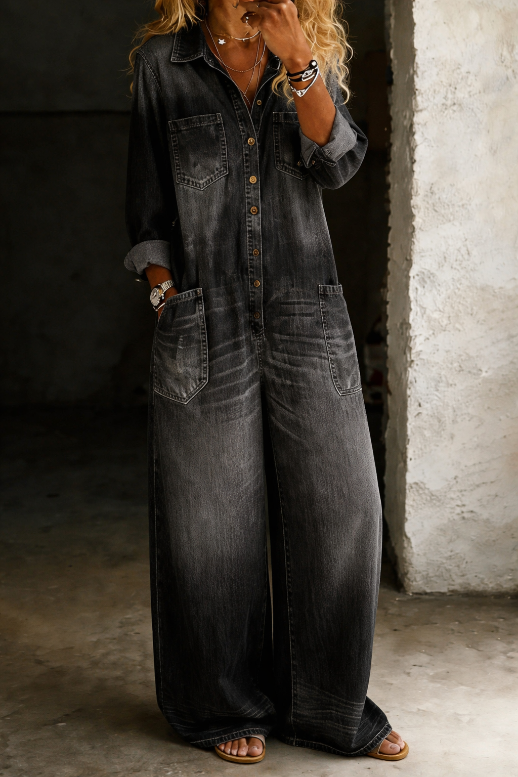 Lena | Casual Denim Overalls