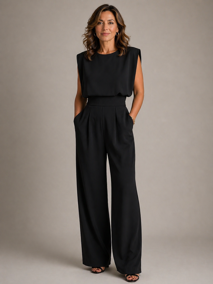 Leigh™ | Pleated Wide-Leg Jumpsuit