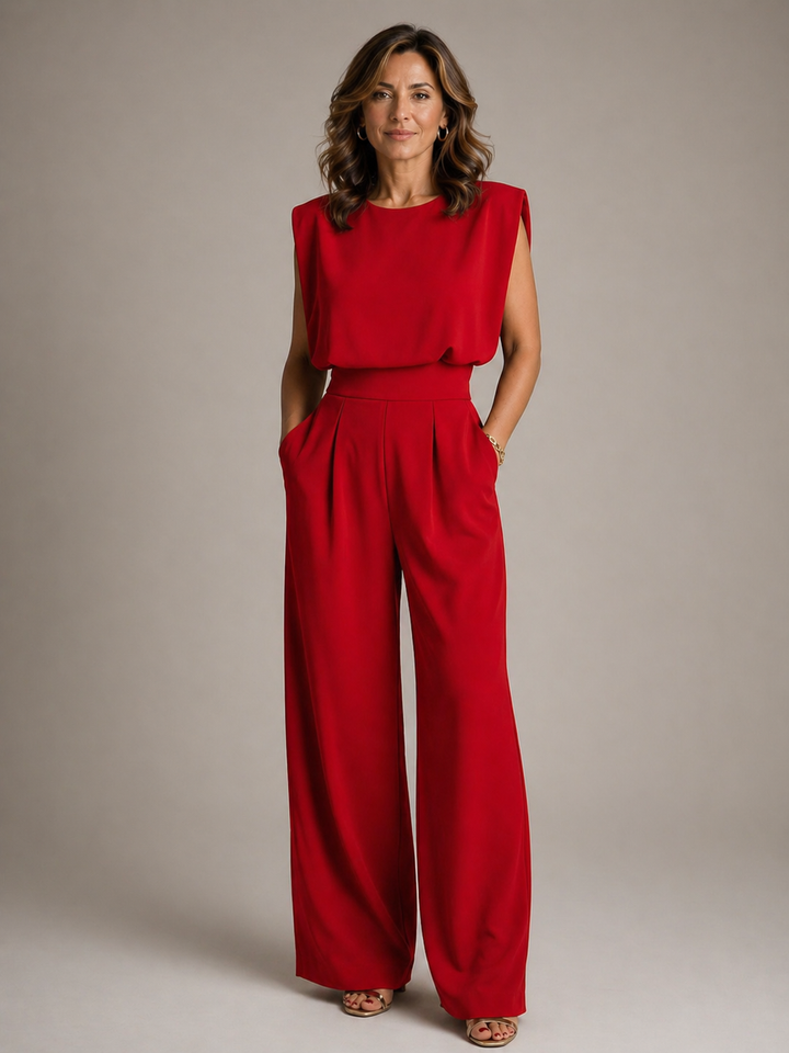 Leigh™ | Pleated Wide-Leg Jumpsuit