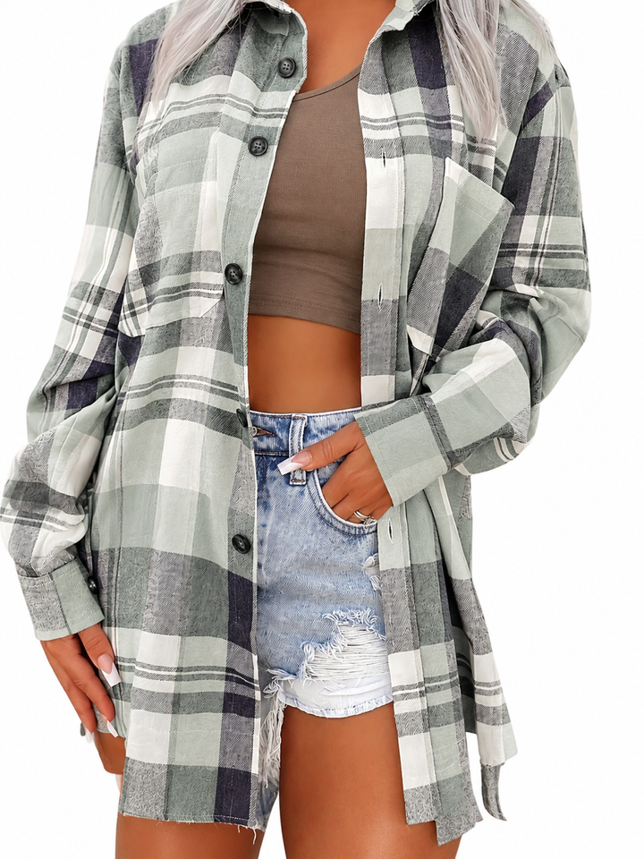 Hailey| Vintage Print V-Neck Top