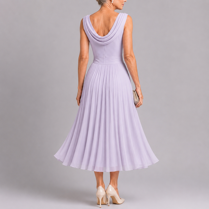 Rosalie™ | Elegant Pleated Midi Dress