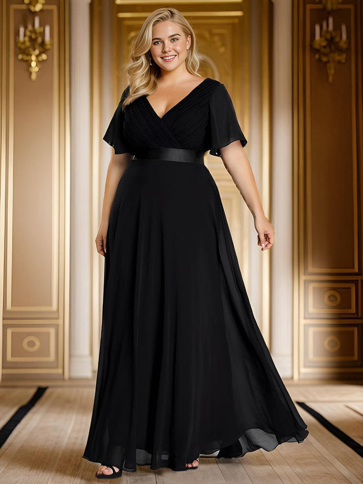 ELEONORE™ – High-Waist Chiffon Bridesmaid Dress