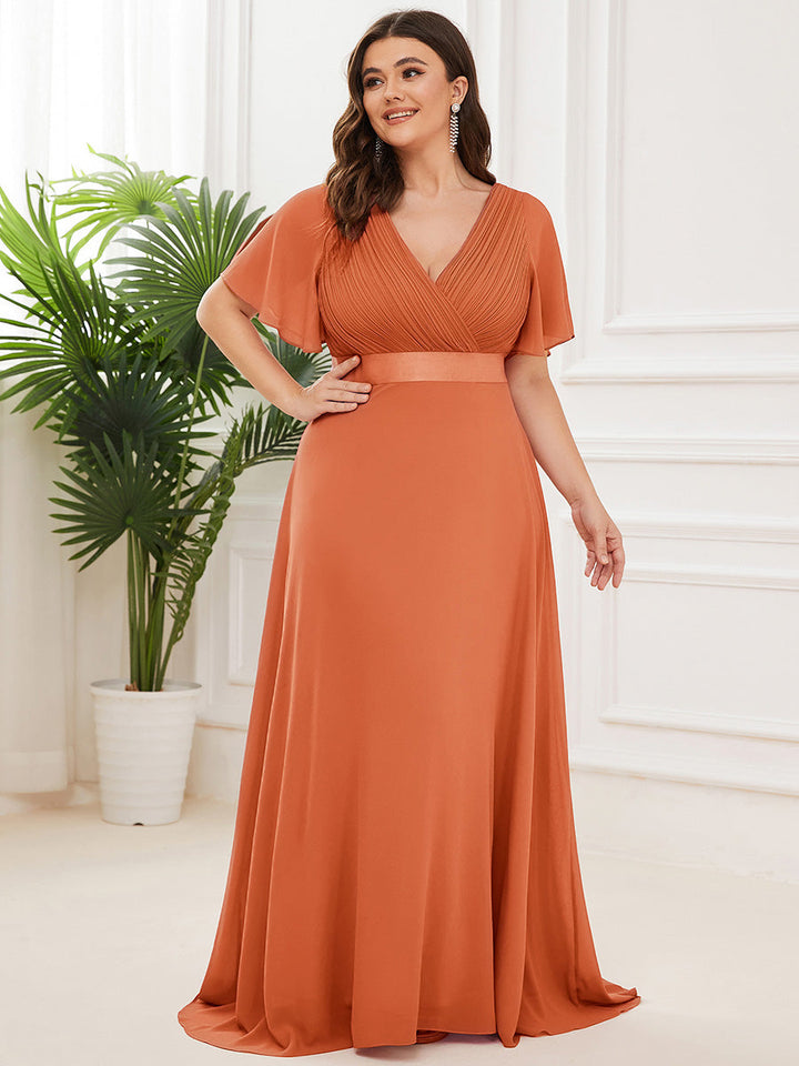 ELEONORE™ – High-Waist Chiffon Bridesmaid Dress